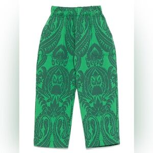 ETRO KIDS Green Paisley Jacquard Print Sweatpants